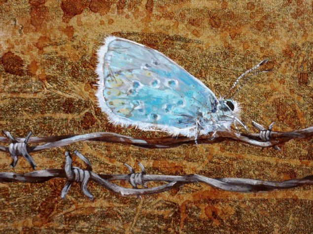 "Sapkın " Ayrıntı / 90 x 90 cm. Tuvale yağlıboya.