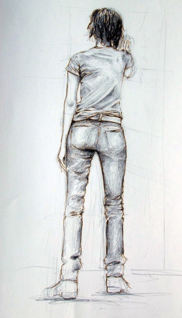 Merve Köksal / Karakalem Model Etüdü