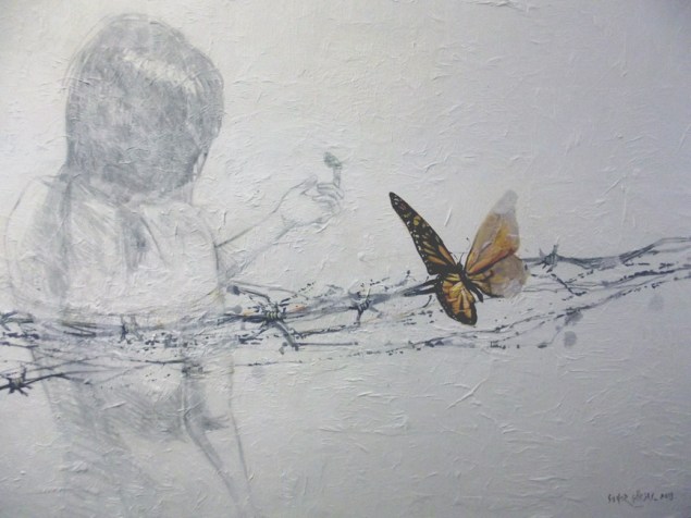 Soner Göksay / "Trace 2" / 80 x 110 cm./ Tuvale Yağlıboya / 2013