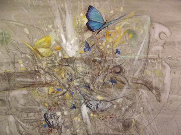 Soner Göksay / "Yaşamın Kodları" / Tuval Üz. Yağlıboya / 110 x 110 cm / 2013