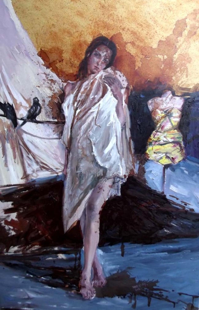 "Untitled" ( Out of Fashion ) / Soner Göksay / 80 x 120 cm / Karışık Teknik / 2013