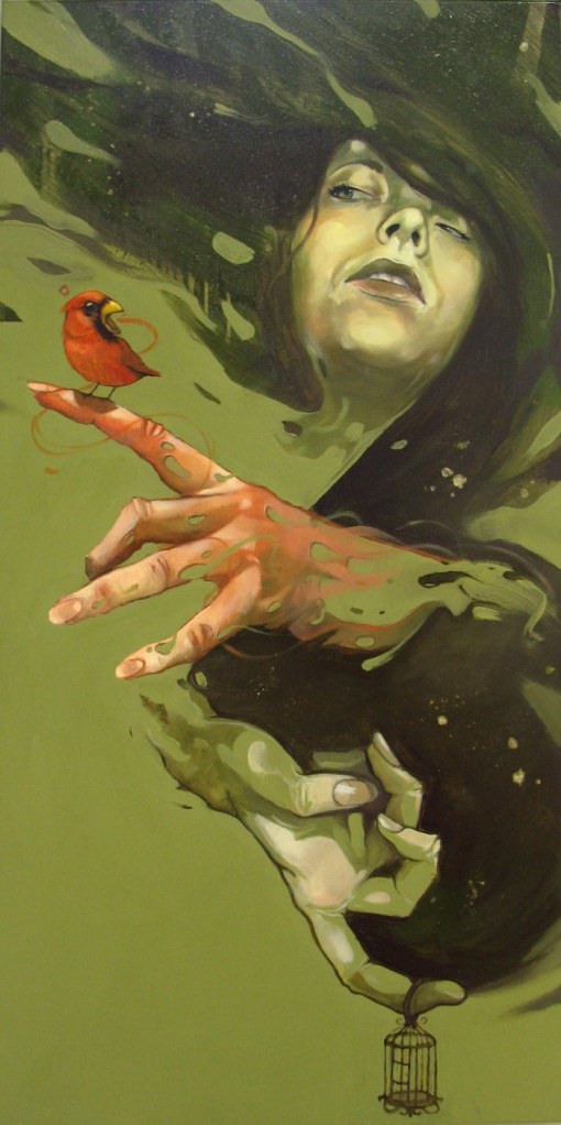 Bezt : Hamadryada oil on canvas, 120x60, 2010