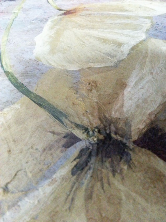 " Beyazdan Eksilen" / Mehmet Oluş / 2013 / Tuval üz. Akrilik ( Detay )