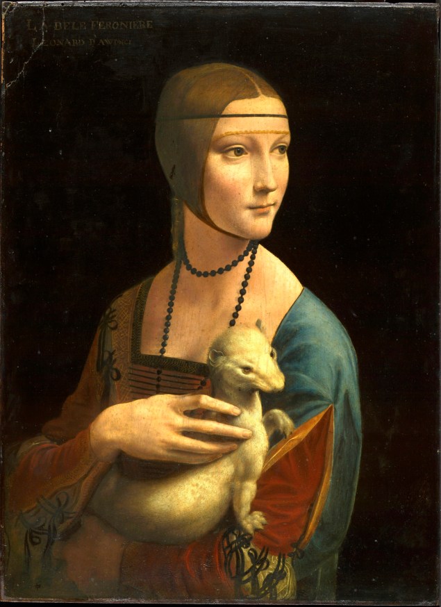 Portrait of Cecilia Gallerani (Lady with the Ermine), about 1488